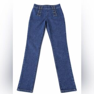 Hyle Bay High Waisted Sailor Skinny Jeans Dark Wash Size 30